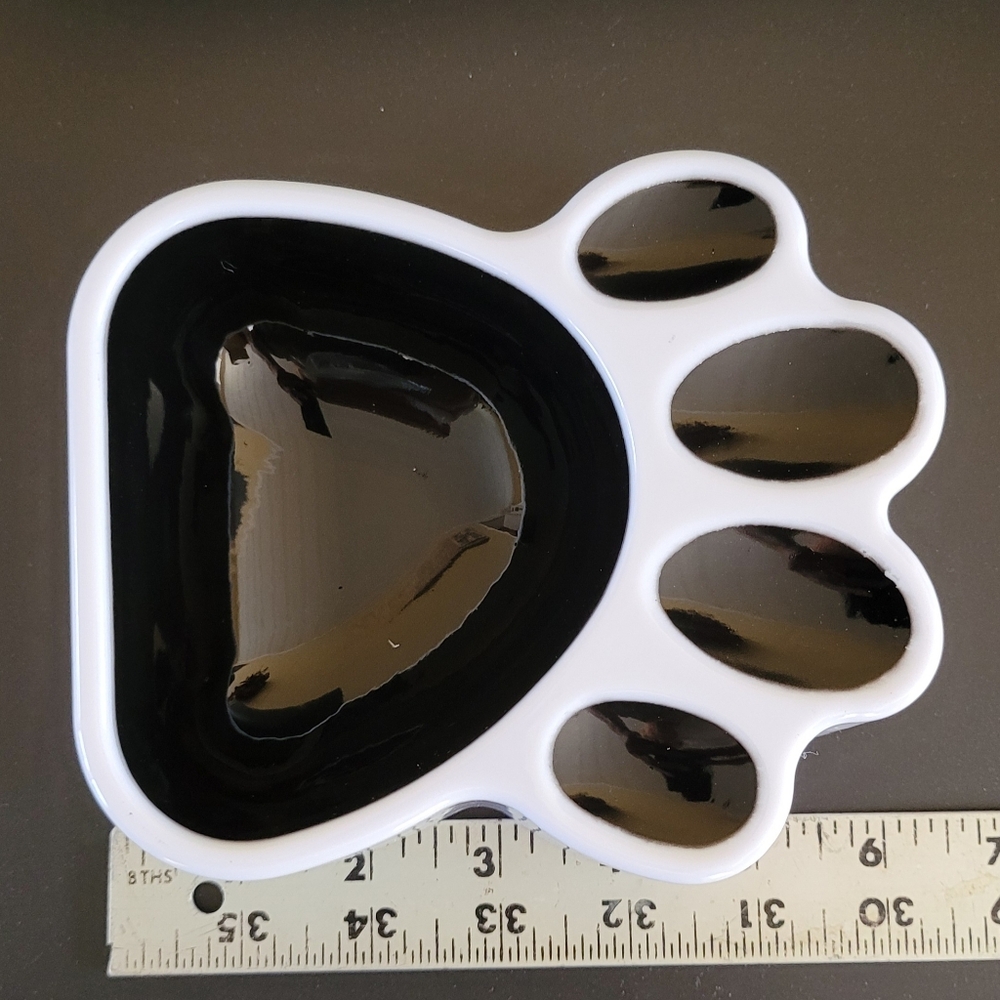 Dog Pet Paw Print Shaped Food Bowl, Water Bowl, Cat Bowl, Animal Bowl, Dog Dish - Picture 2 of 3
